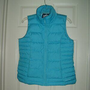 Lands' End Women's Turquoise Puffer Quilted Vest Size S